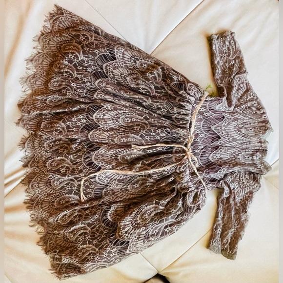 TRISH SCULLY BELLA RAFAELLA DRESS & BELT SET- CHOCOLATE SIZE 6 - Picture 6 of 8